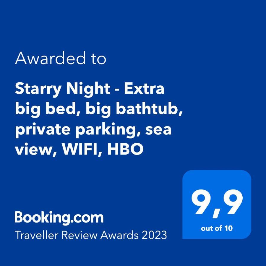 Starry Night - Smart Tv, Extra Big Bed, Big Bathtub, Private Parking, Sea View, Wifi, 2Bedrooms Volosko Exterior photo